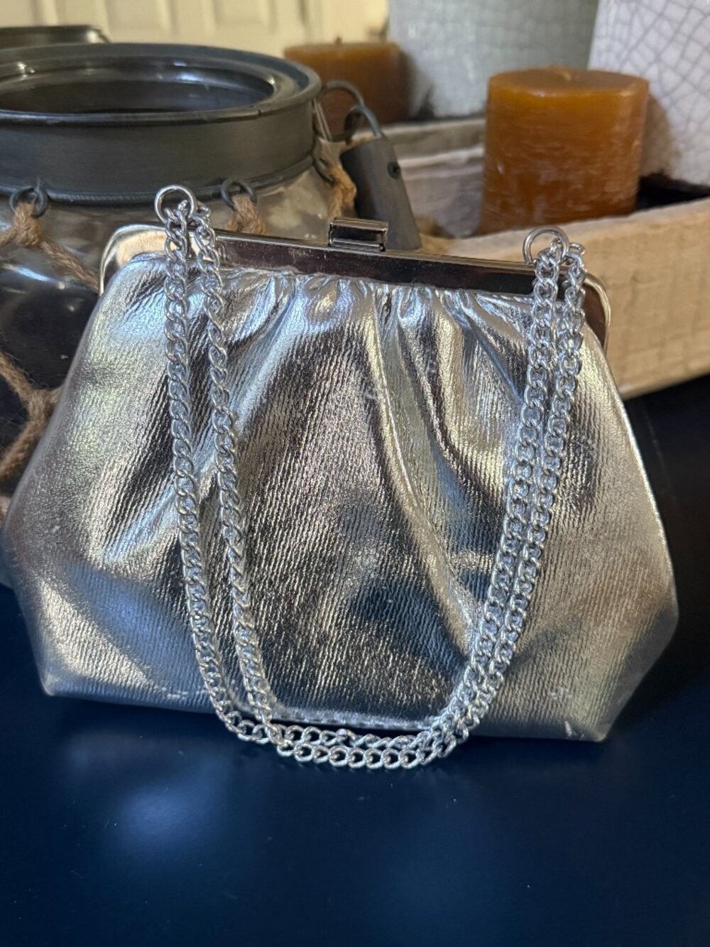 Vintage Silver Clutch